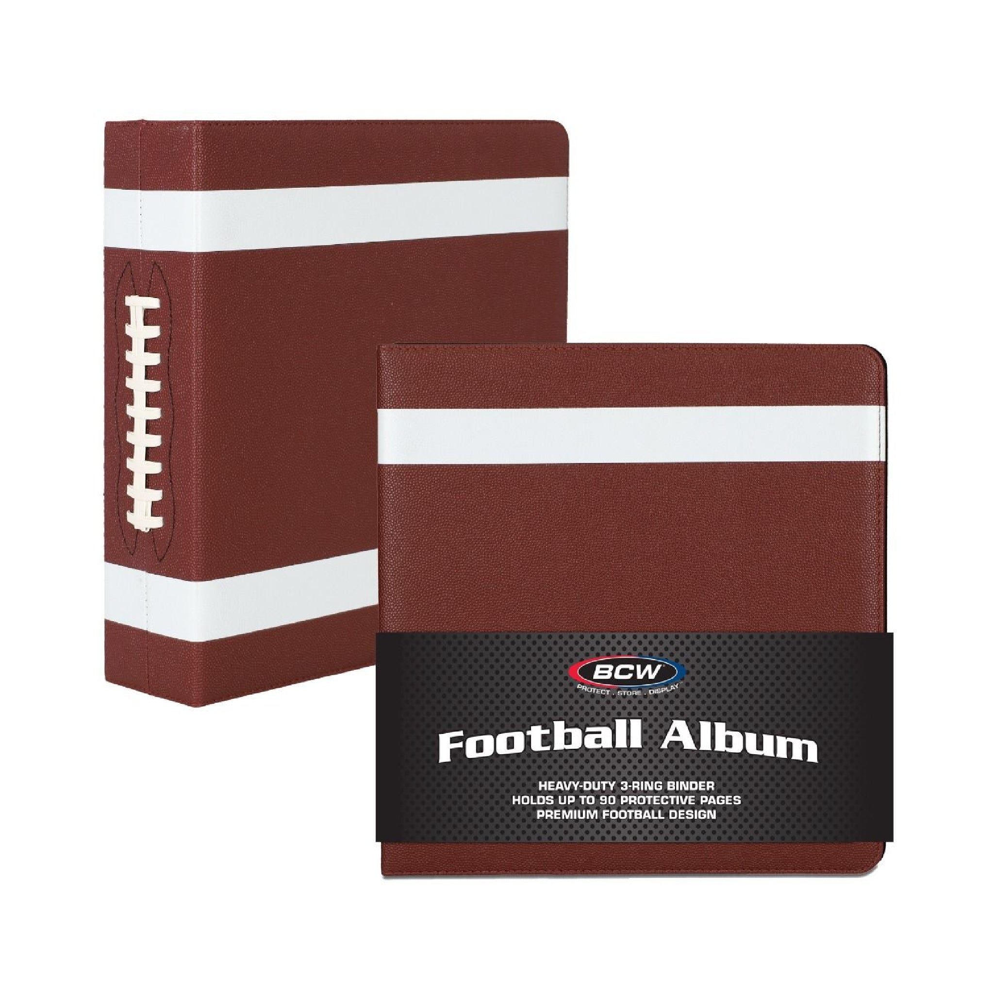 BCW 3 in. Football Collectors Album (Premium Brown) Trading Card Market BCW 3 in. Football Collectors Album (Premium Brown) Trading Card Market
