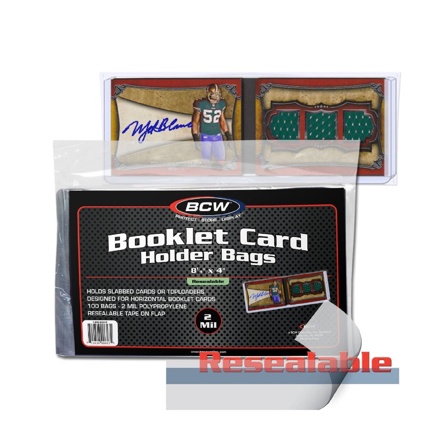 BCW Resealable Bag for Booklet Card in Holder - Trading Card Market
