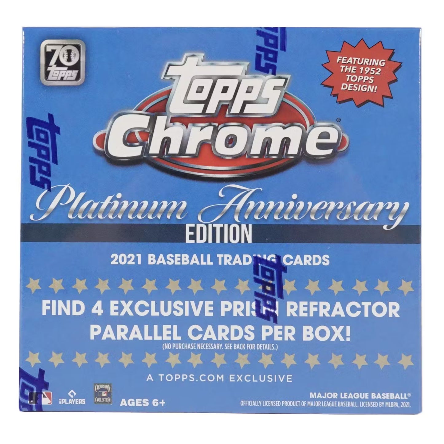 2021 Topps Chrome Platinum Anniversary Baseball Mega Box (Blue) - Trading Card Market