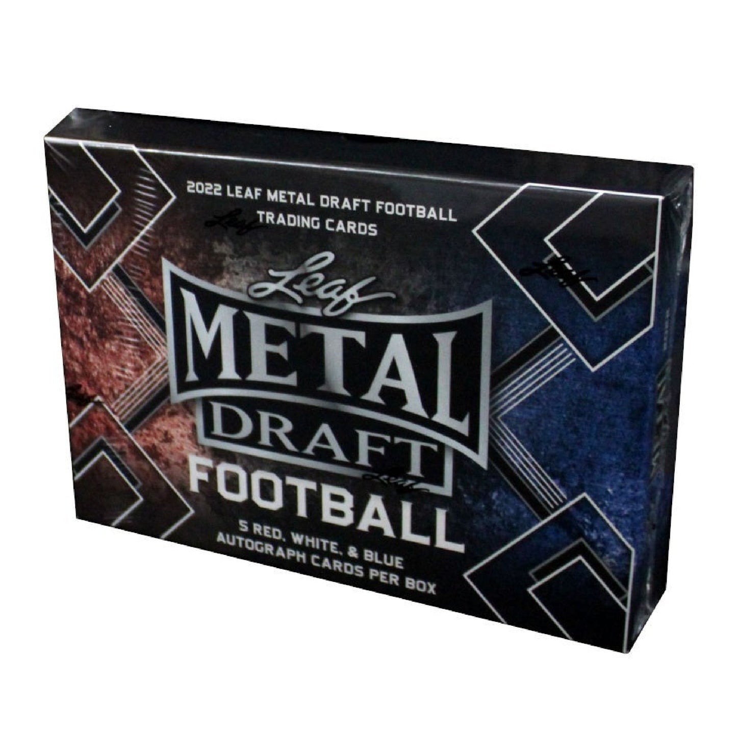2022 Leaf Metal Draft Red, White and Blue Football Hobby Box - Trading Card Market