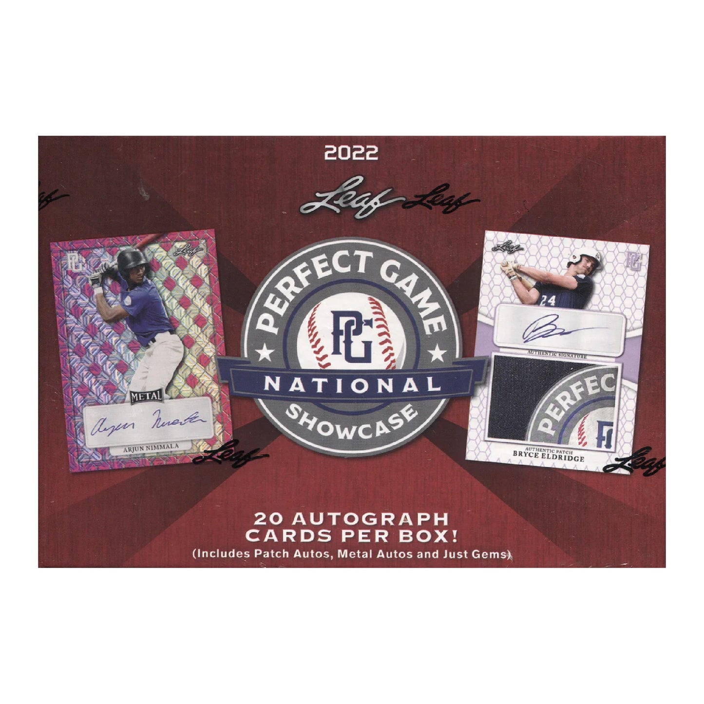 2022 Leaf Perfect Game National Showcase Baseball Hobby Box