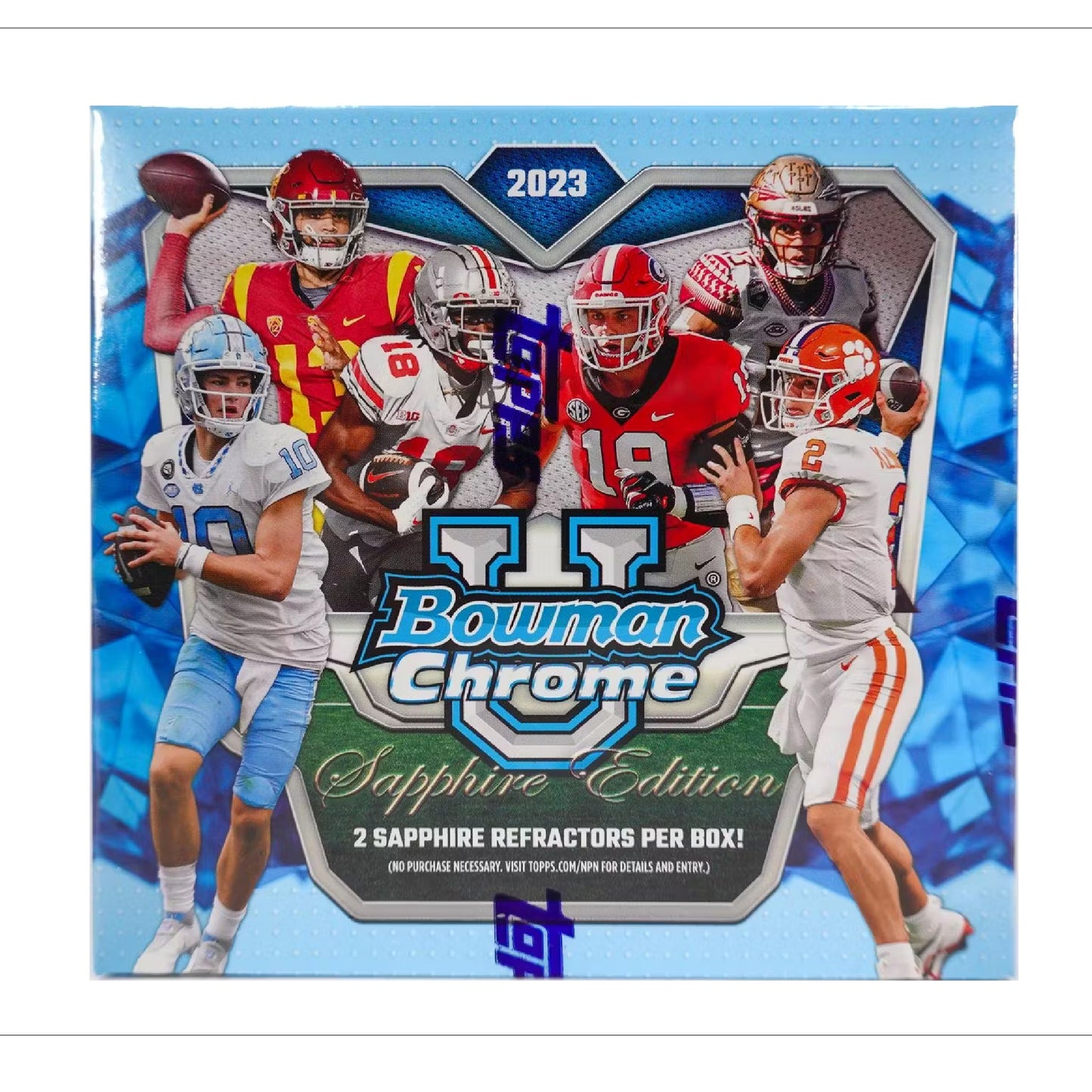 2023 Bowman University Chrome Sapphire Edition Football Hobby Box
