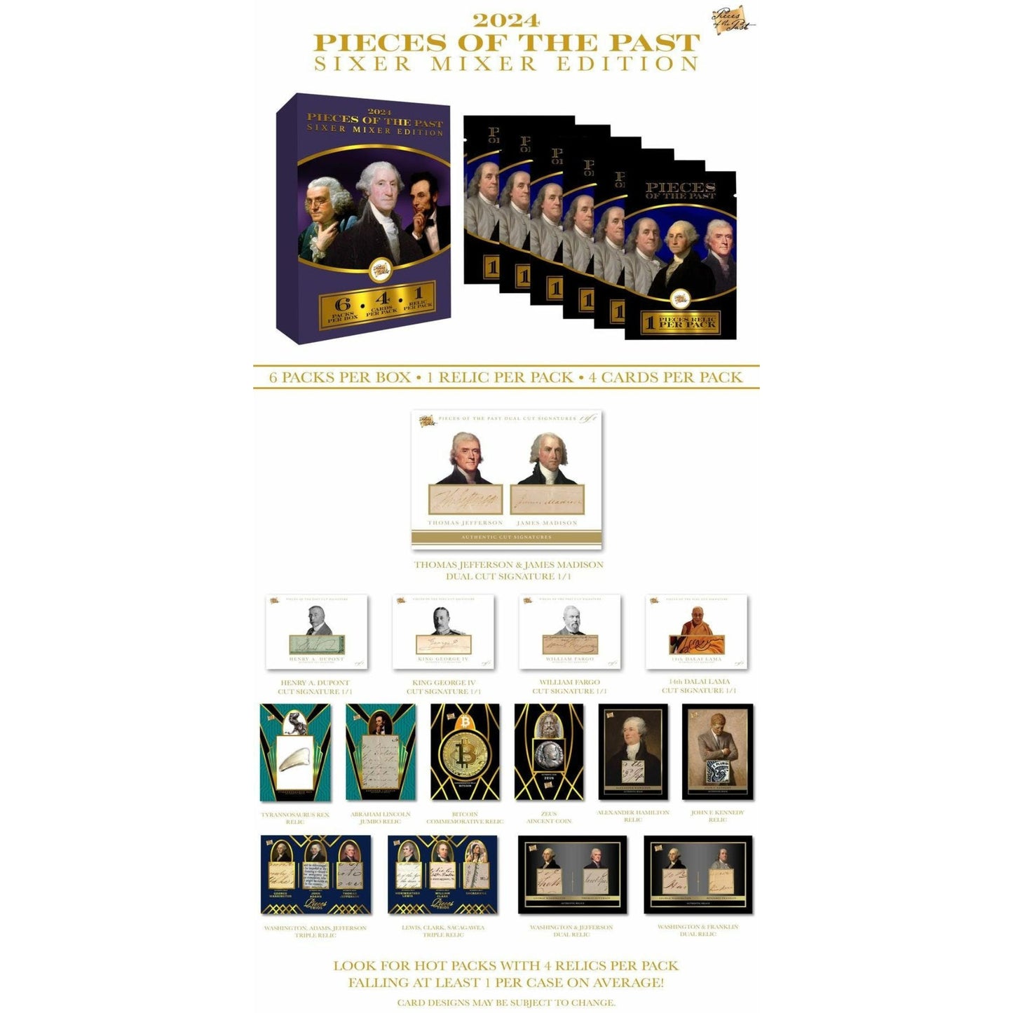 2024 Pieces of the Past Sixer Mixer Edition Collection Hobby Box - Trading Card Market