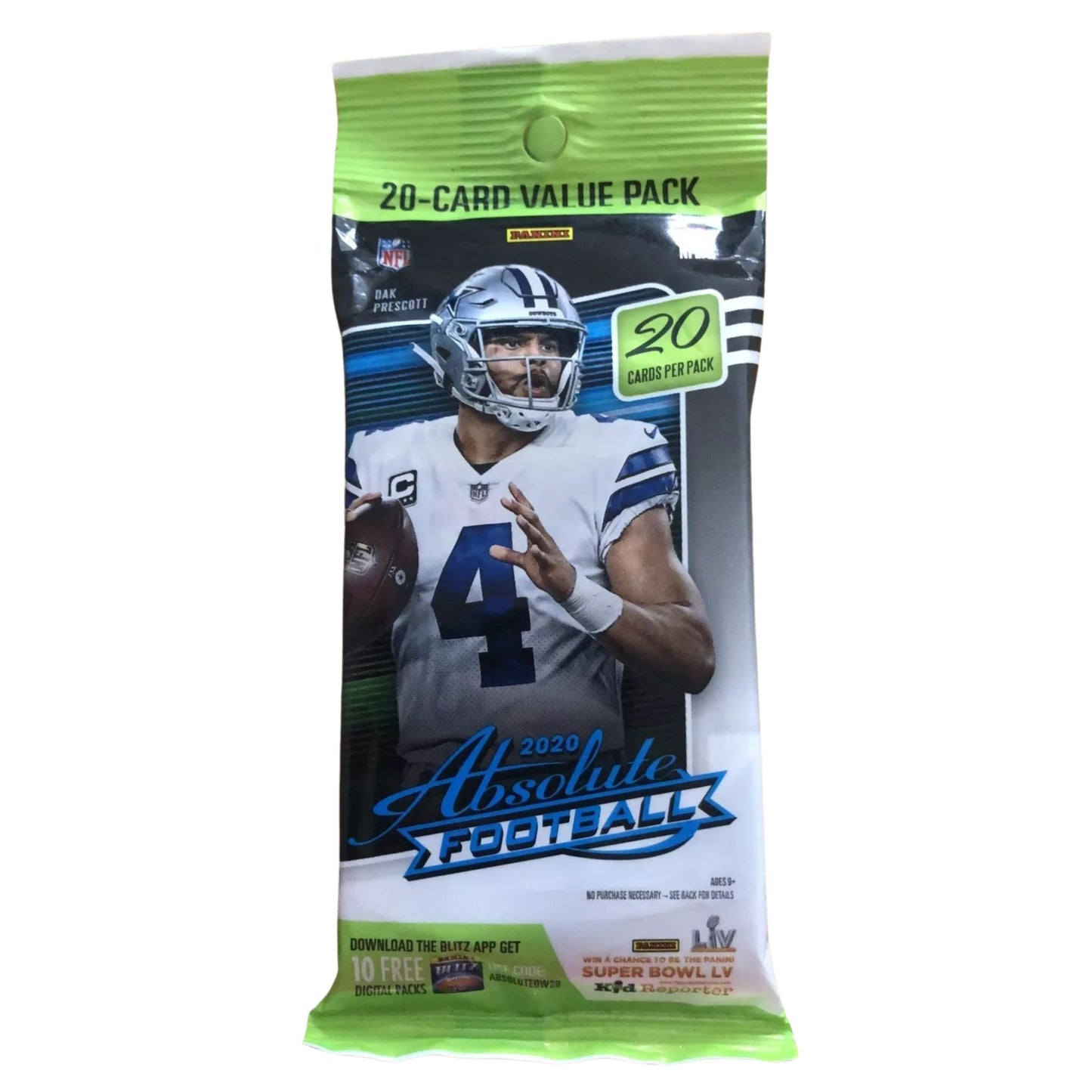 2020 Panini Absolute Football Cello Fat Pack - Trading Card Market