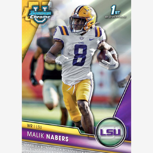2023 Bowman Chrome University Football Hobby Box-Malik Nabers