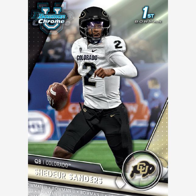 2023 Bowman Chrome University Football Hobby Box-Shedeur Sanders