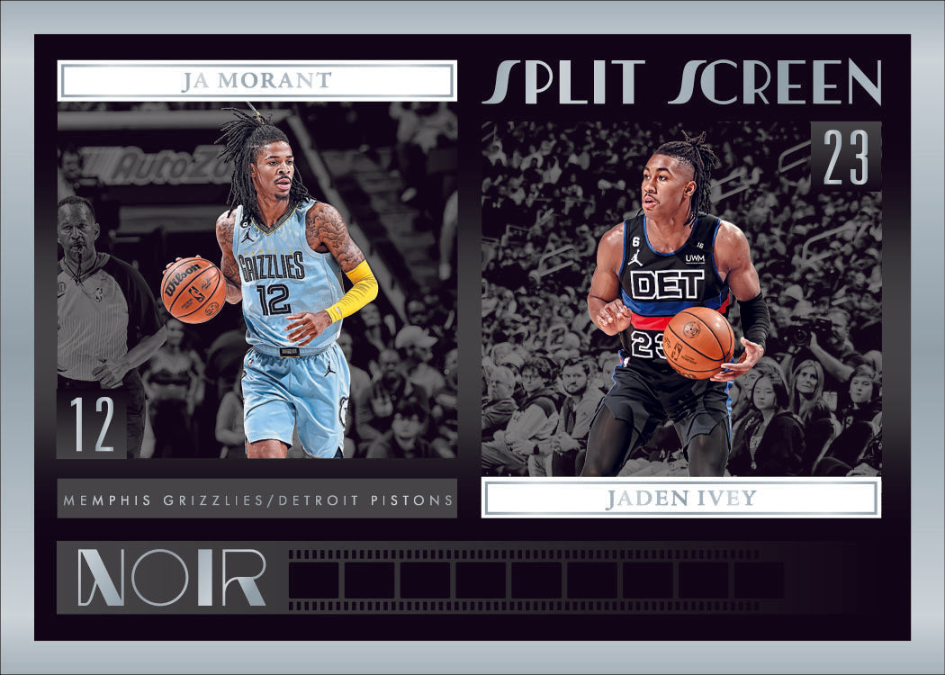 2022/23 Panini Noir Basketball Hobby Box-Morant_Ivey