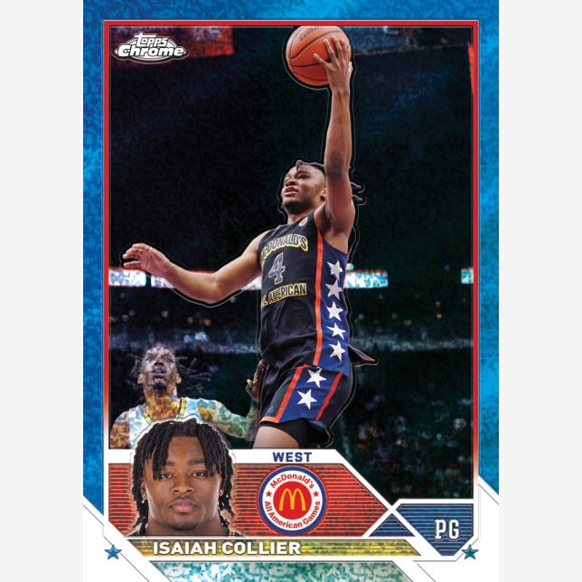 2023/24 Topps Chrome McDonalds All-American Basketball Hobby Box-Isaiah Collier
