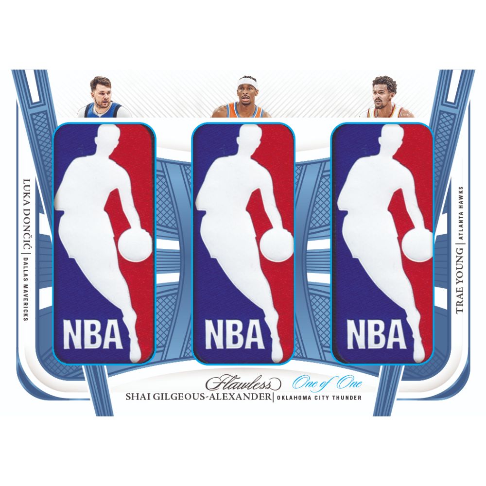 2023/24 Panini Flawless Basketball Cards - Luka Doncic_Shai Gilgeous-Alexander_Trae Young