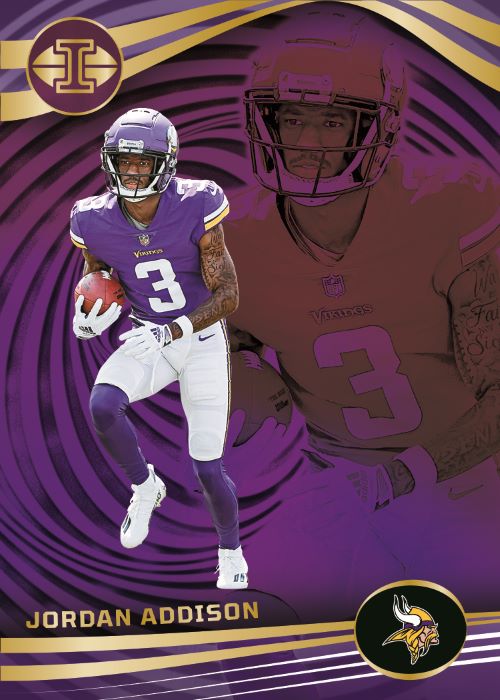 2023 Panini Illusions Football Cards - Jordan Addison - Purple