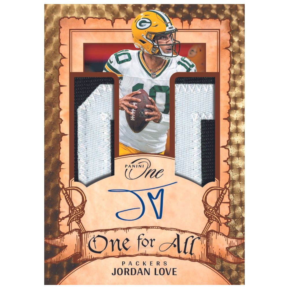 2023 Panini One Football Cards - Jordan Love