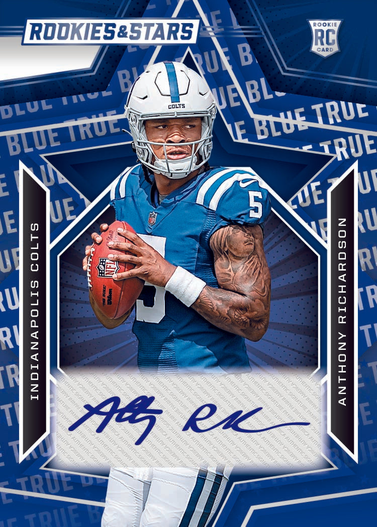 2023 Panini Rookies & Stars Football Cards - Anthony Richardson-Rookies Signatures
