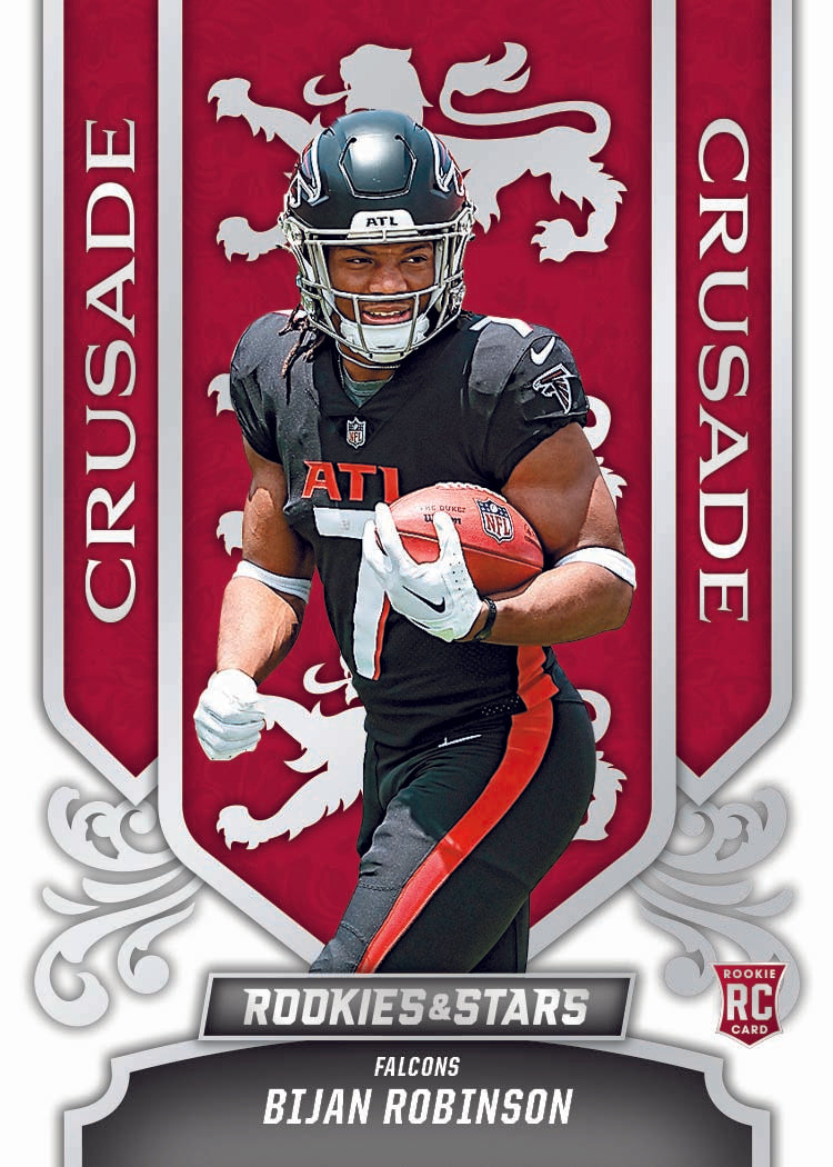 2023 Panini Rookies & Stars Football Cards -Bijan Robinson-Crusade White