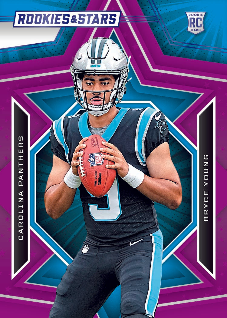 2023 Panini Rookies & Stars Football Cards -Bryce Young-Rookies Purple
