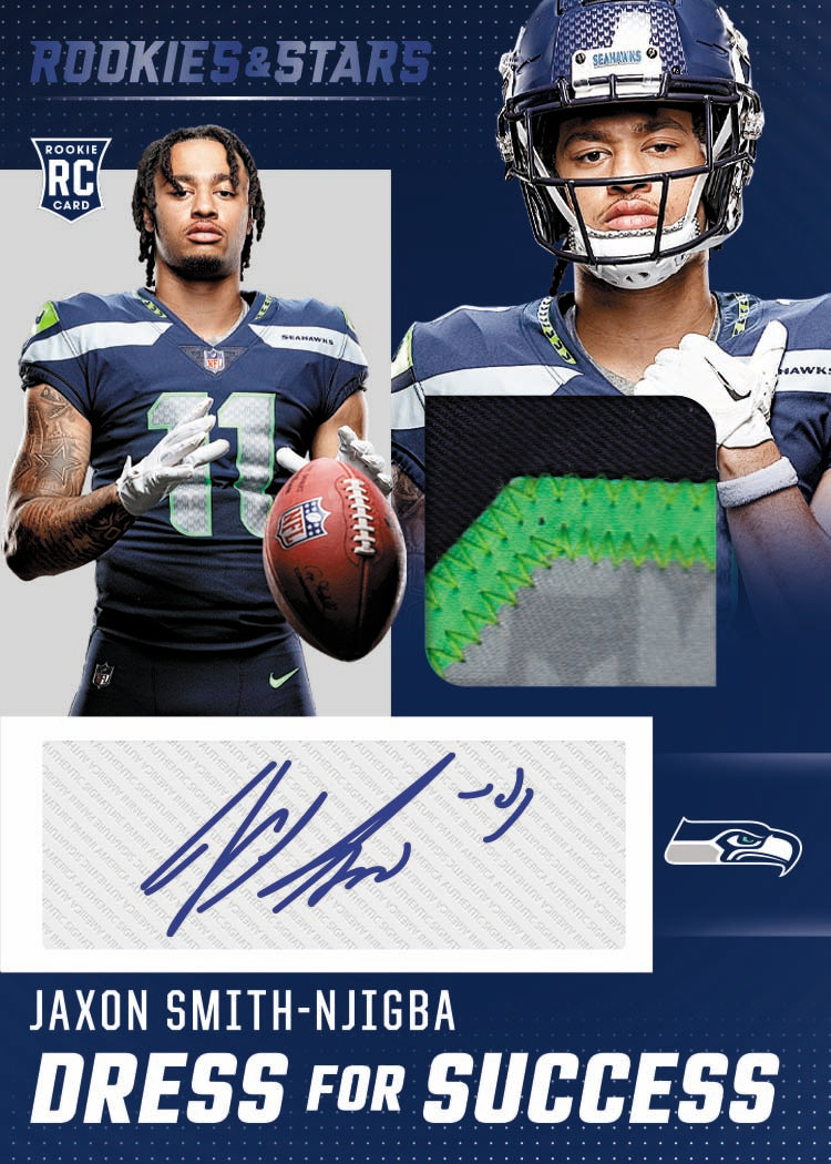 2023 Panini Rookies & Stars Football Cards -Jaxon Smith-Njigba Auto