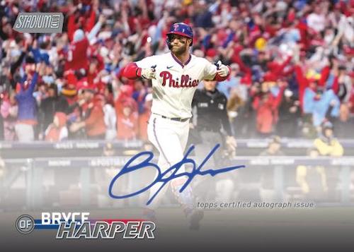 2023 Topps Stadium Club Baseball Cards-Bryce Harper Auto