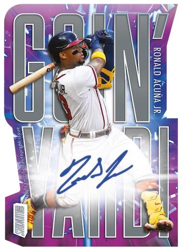 2023 Topps Stadium Club Baseball Cards-Ronald Acuna Auto-Goin Yard