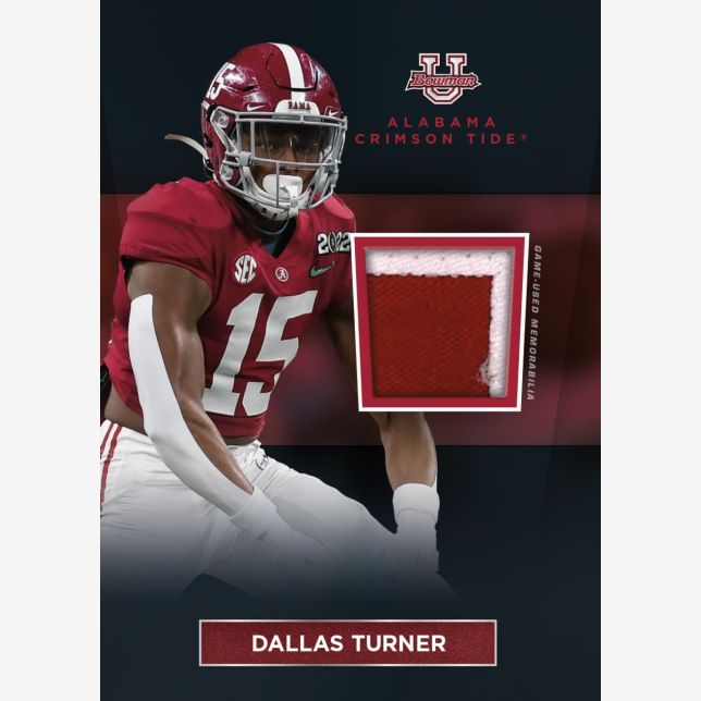 2023 Bowman University Alabama Football -Dallas Turner