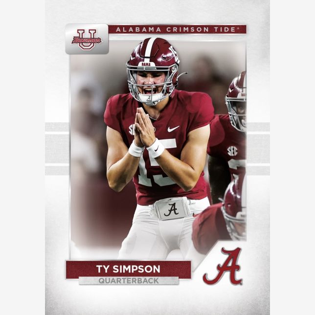 2023 Bowman University Alabama Football -Ty Simpson
