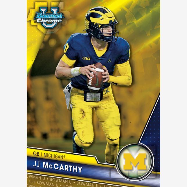 2023 Bowman University Chrome Sapphire Edition Football - JJ McCarthy