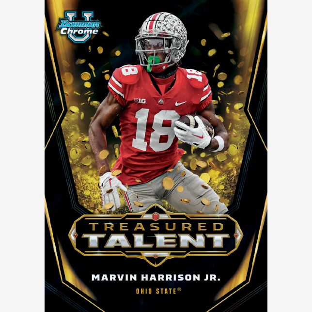 2023 Bowman University Chrome Sapphire Edition Football - Marvin Harrison Jr_Treasured Talent