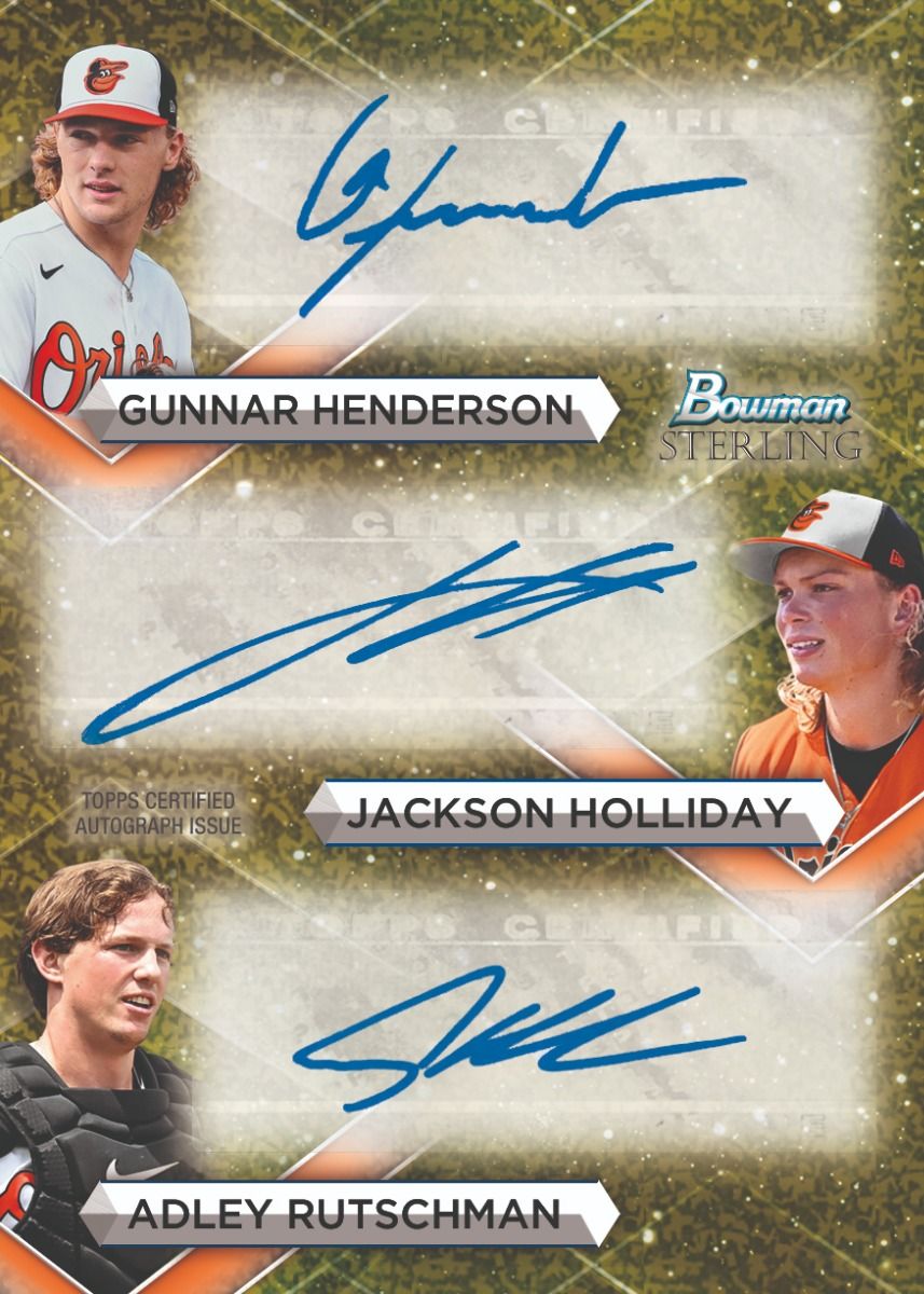 2023 Bowman Sterling Baseball Hobby Box-Henderson_Holliday_Rutschman