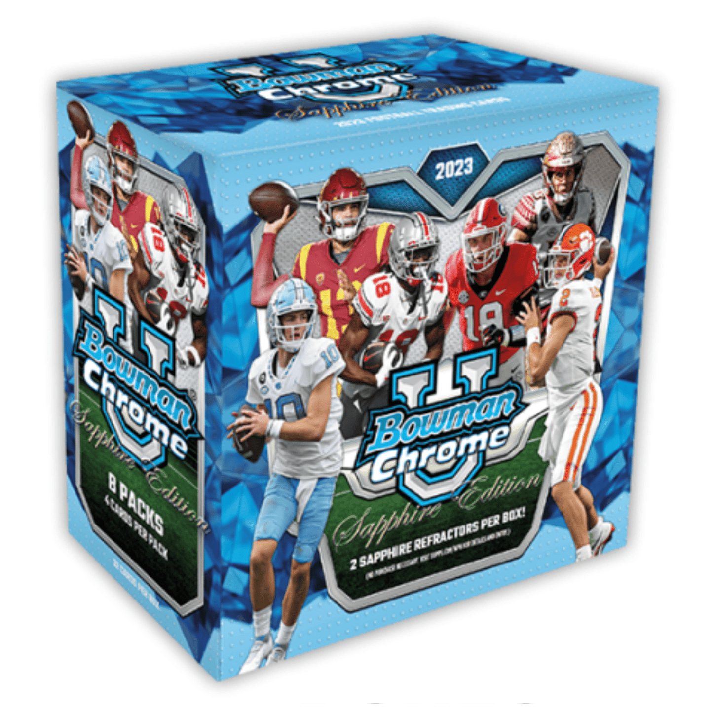2023 Bowman University Chrome Sapphire Edition Football Hobby Box