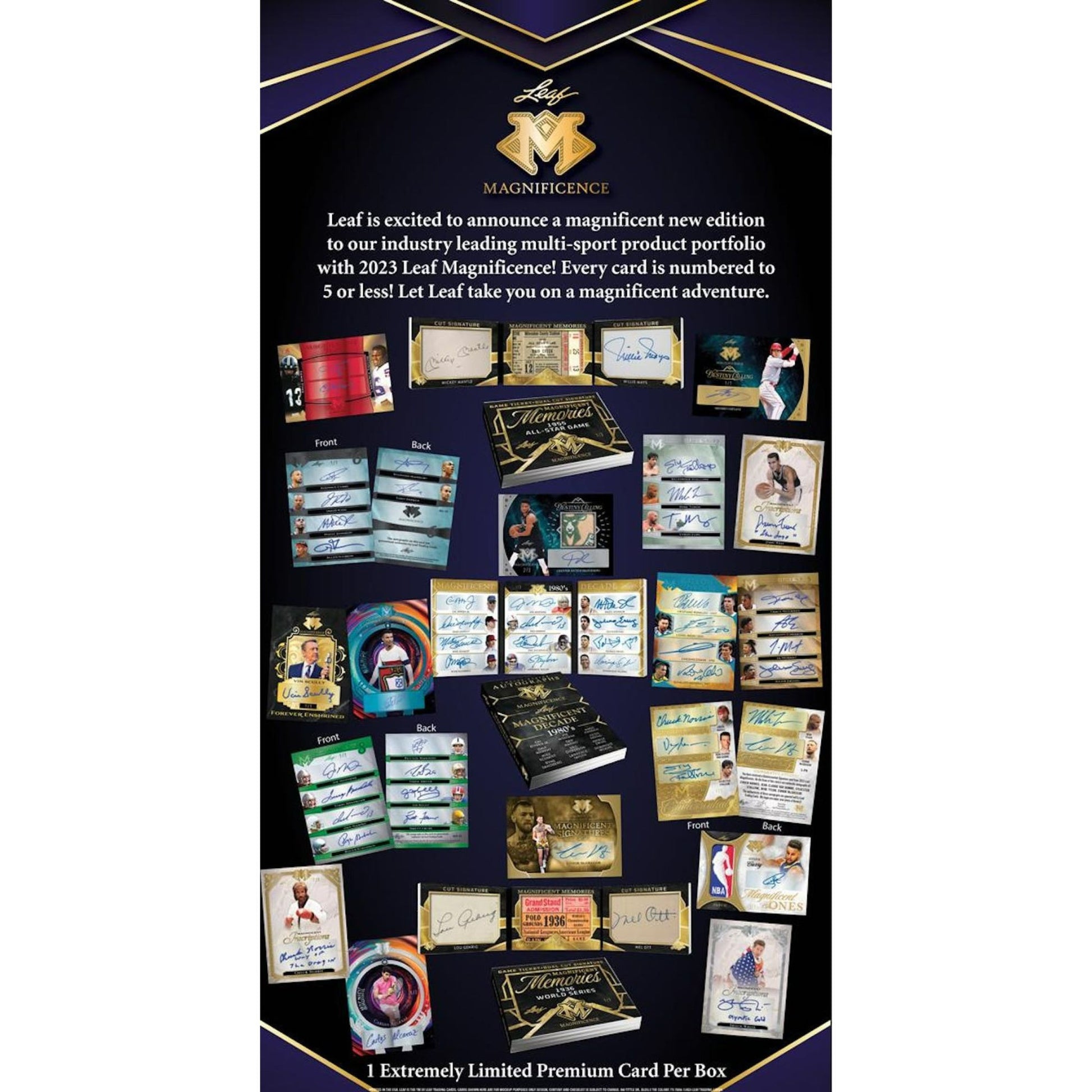 2023 Leaf Magnificence Hobby Box - Trading Card Market