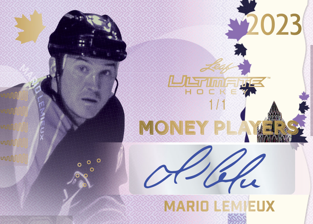 2023 Leaf Ultimate Hockey Hobby Box-Mario Lemieux Money Player