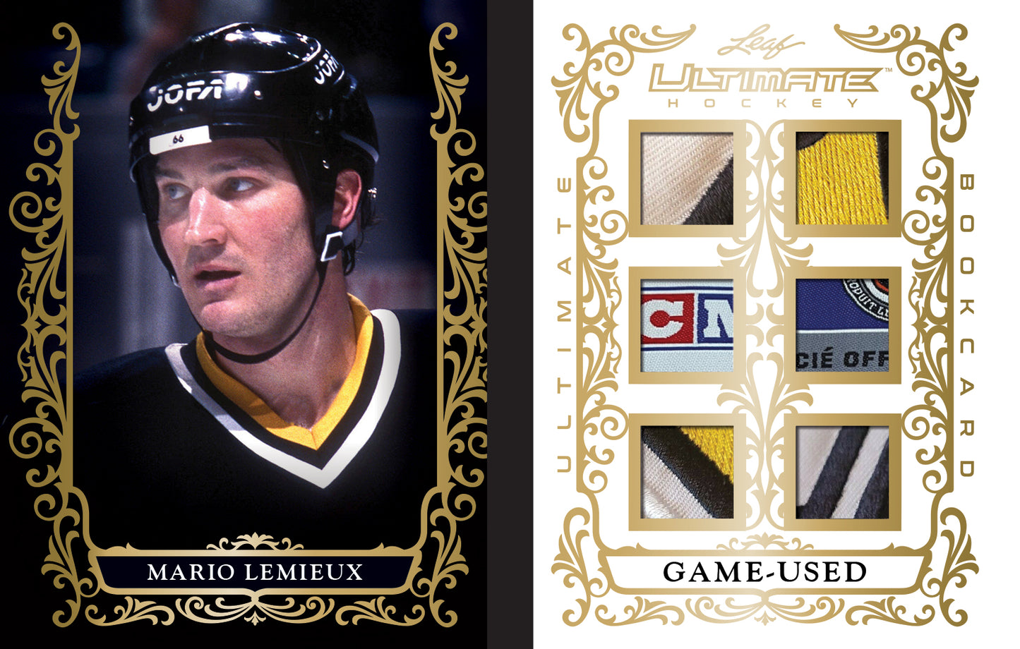 2023 Leaf Ultimate Hockey Hobby Box-Mario Lemieux Ultimate Bookcard