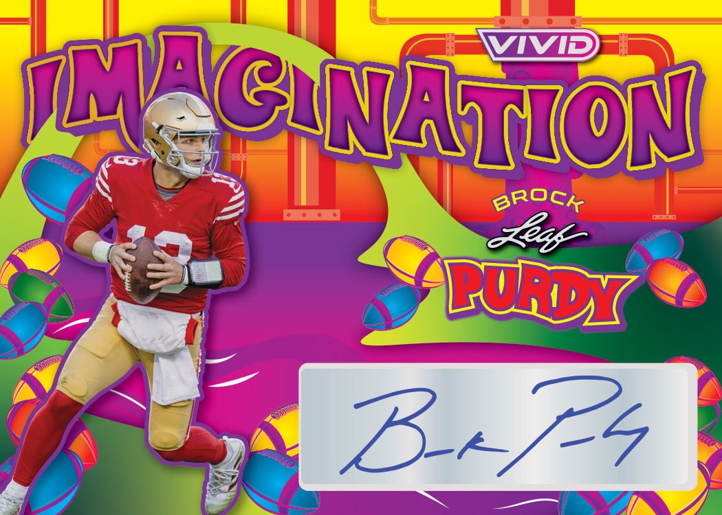 2023 Leaf Vivid Football Hobby Box-Brock Purdy