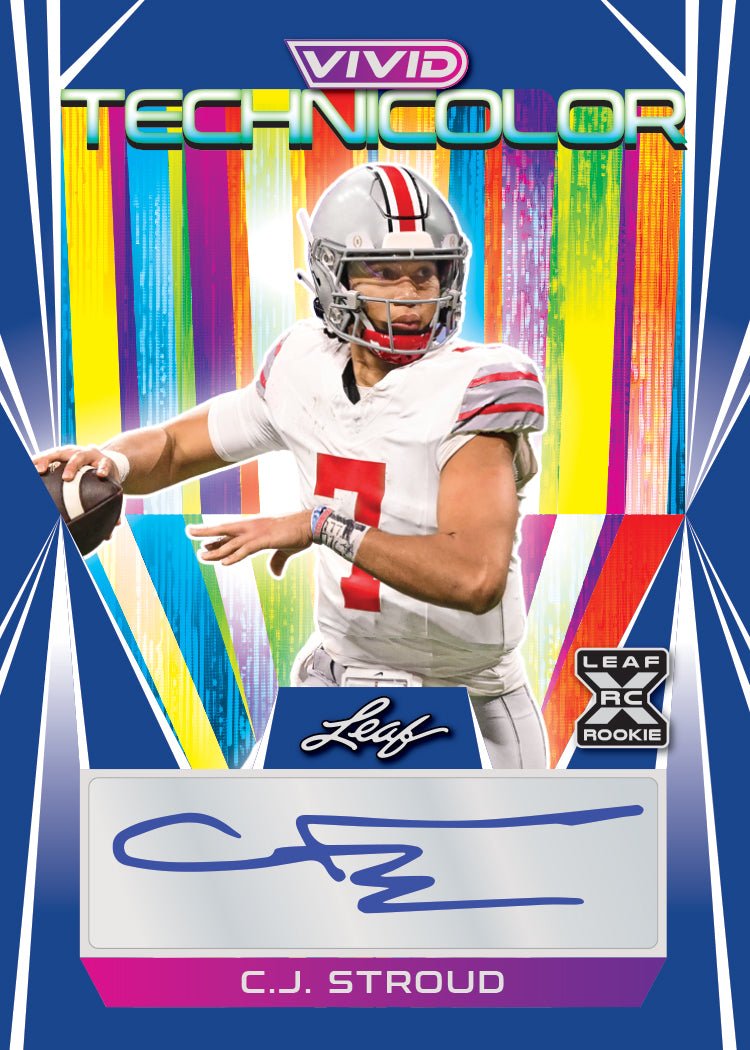 2023 Leaf Vivid Football Hobby Box-CJ Stroud