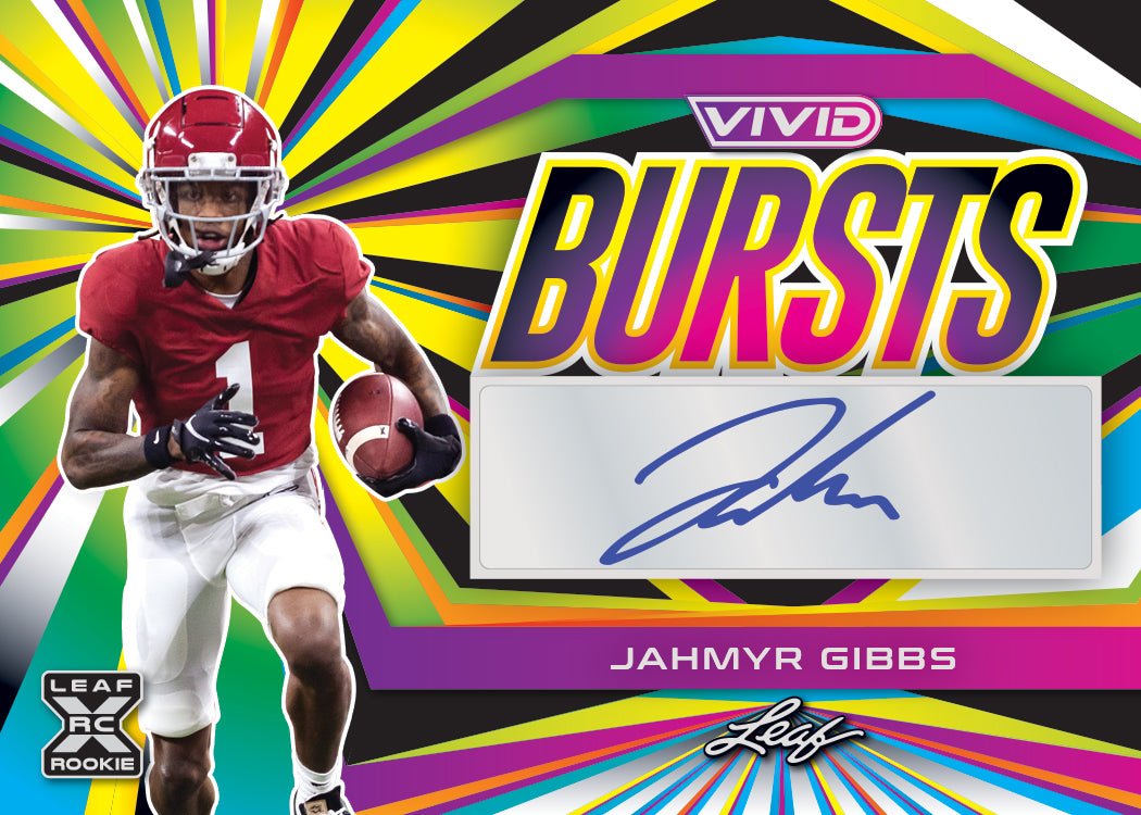 2023 Leaf Vivid Football Hobby Box-Jahmyr Gibbs