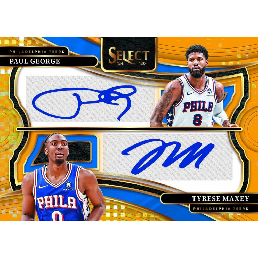2024/25 Panini Select Basketball Cards - Paul George_Tyrese Maxey