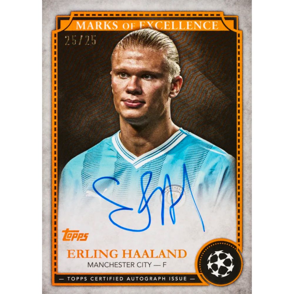 2024-25 Topps Fines Soccer Cards - Erling Haaland