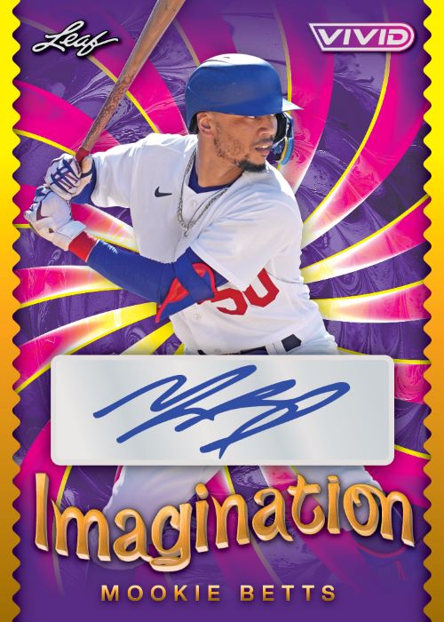 2023 Leaf Vivid Baseball Cards-Mookie Betts-Imagination