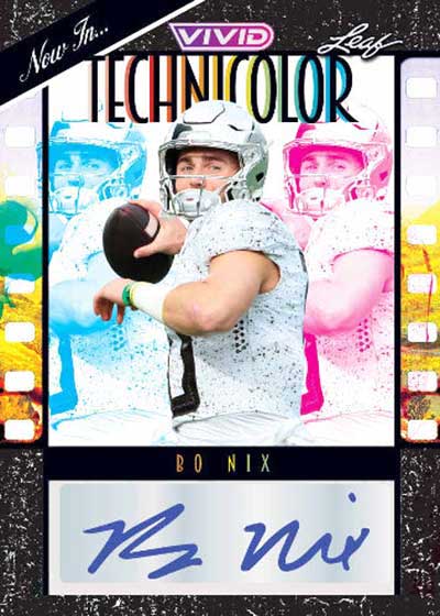 2024 Leaf Vivid Football Cards - Bo Nix