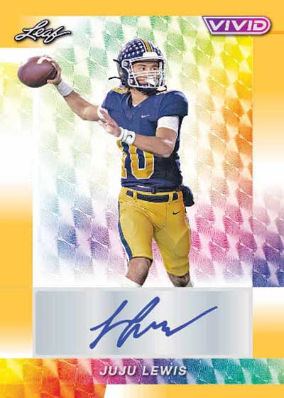 2024 Leaf Vivid Football Cards - Juju Lewis