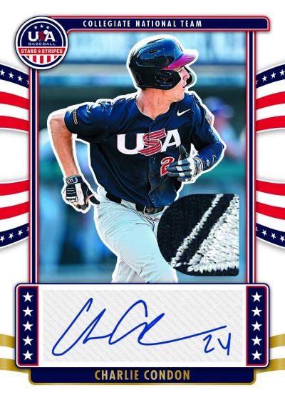 2024 Panini USA Stars & Stripes Baseball Cards - Charlie Condon