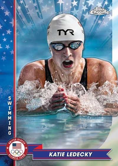 2024 Topps Chrome US Olympic & Paralympic Hopefuls Cards - Katie Ledecky