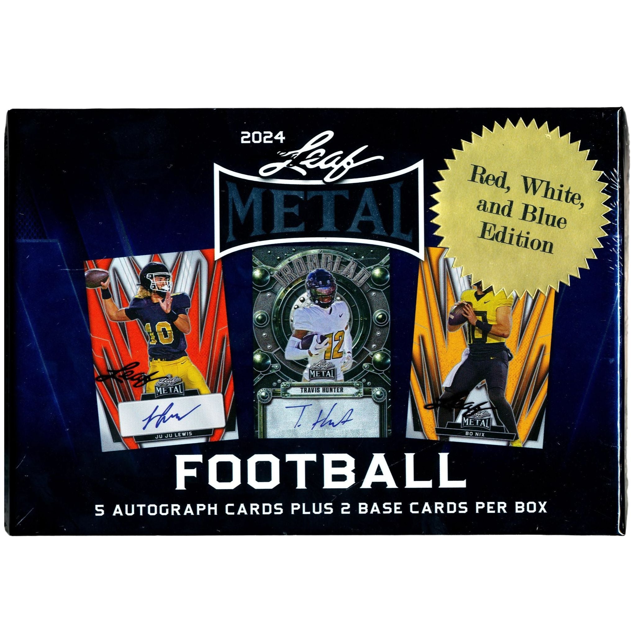 2024 Leaf Metal Football RWB Edition Hobby Box Trading Card Market