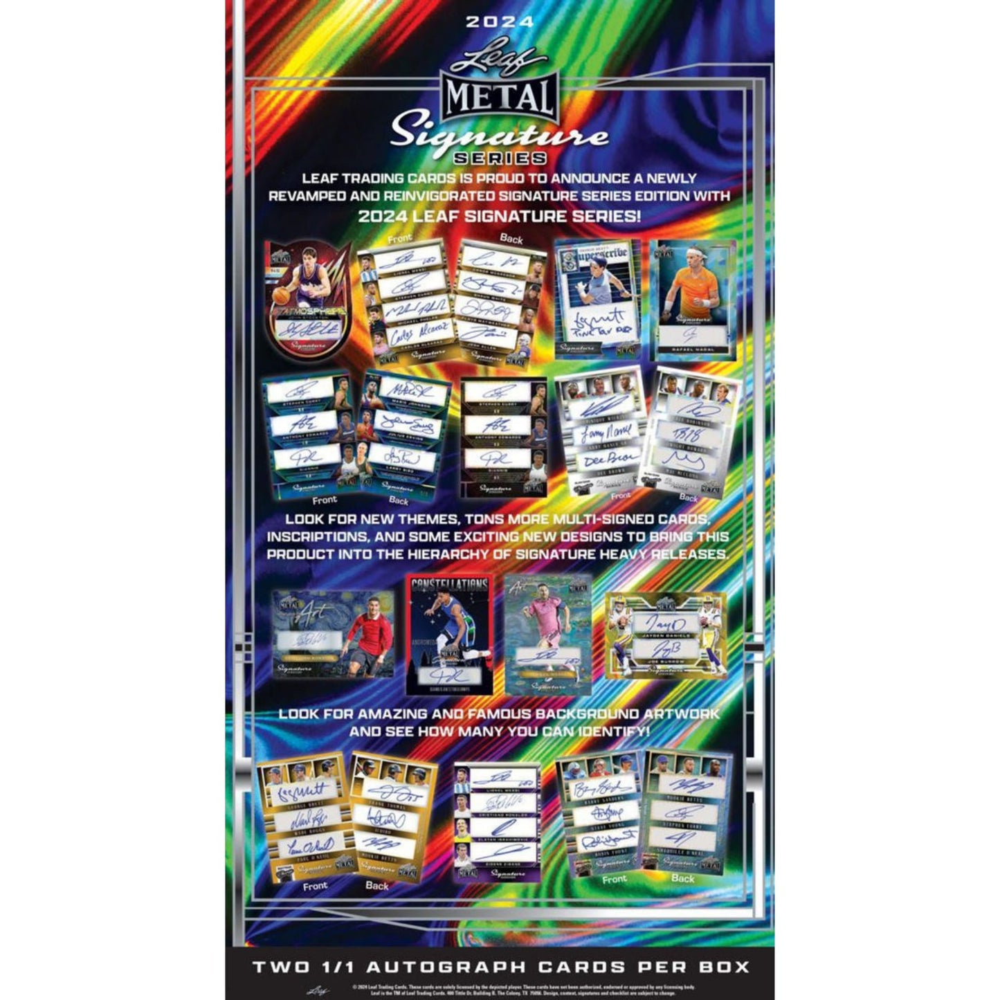 2024 Leaf Metal Signature Series Multi - Sport Hobby Box - Trading Card Market