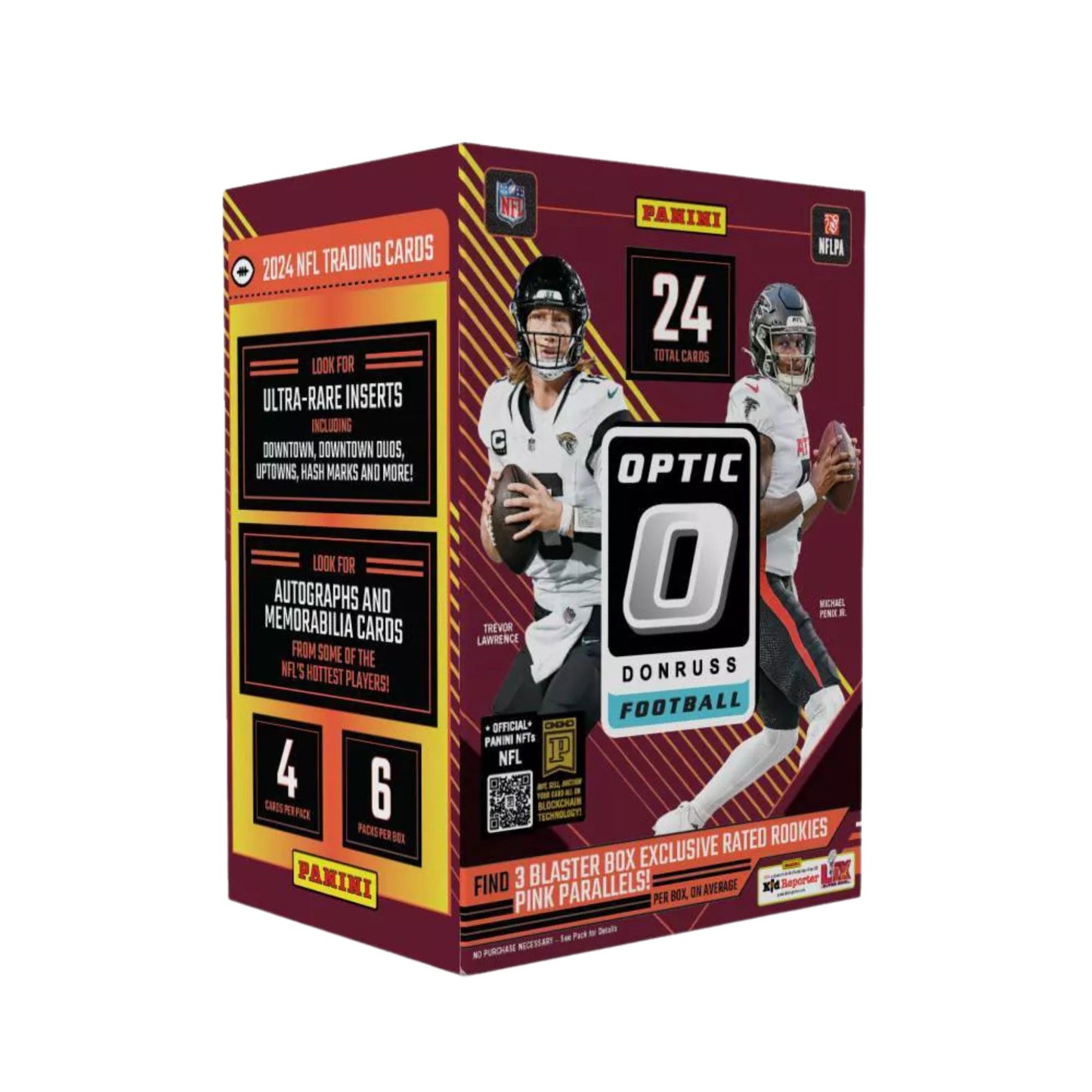 2024 Panini Donruss Optic Football Blaster Box (Pink) - Trading Card Market