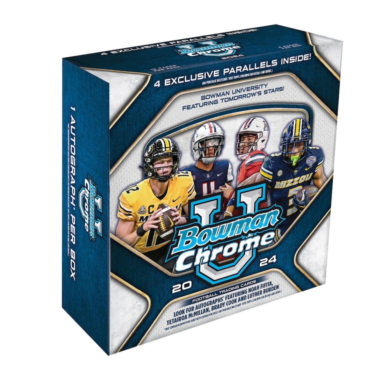 2024 Bowman Chrome University Football Monster Box - Trading Card Market
