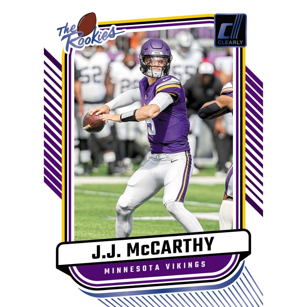 2024 Panini Clearly Donruss Football Cards - JJ McCarthy
