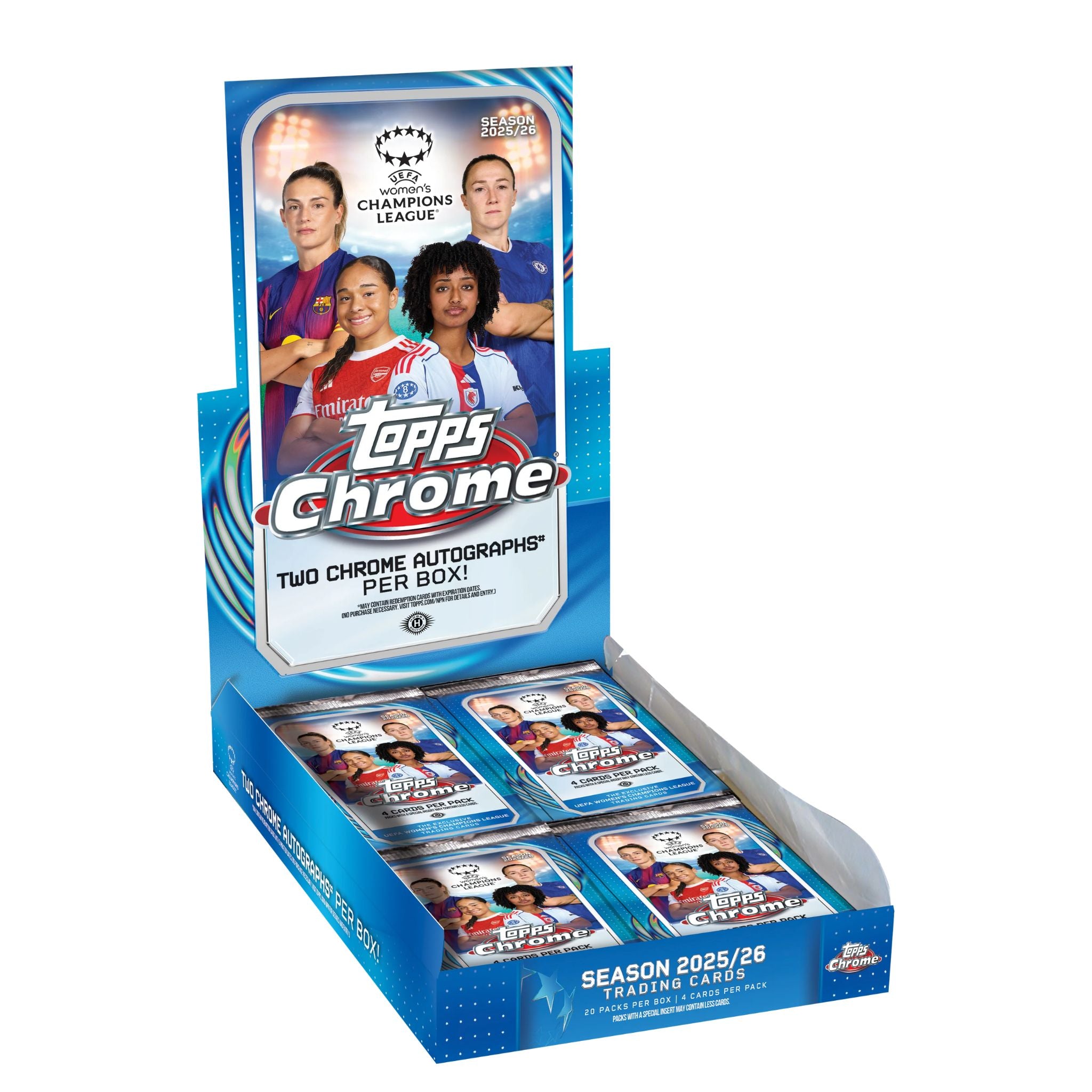 2025/26 Topps Chrome UEFA Women's Champions League Soccer Hobby