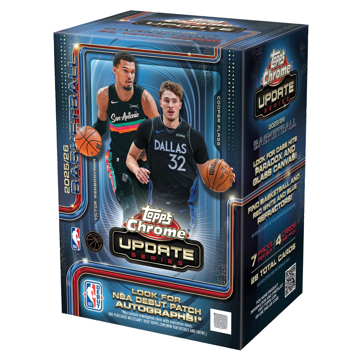 2025/26 Topps Chrome Update Basketball Blaster Box