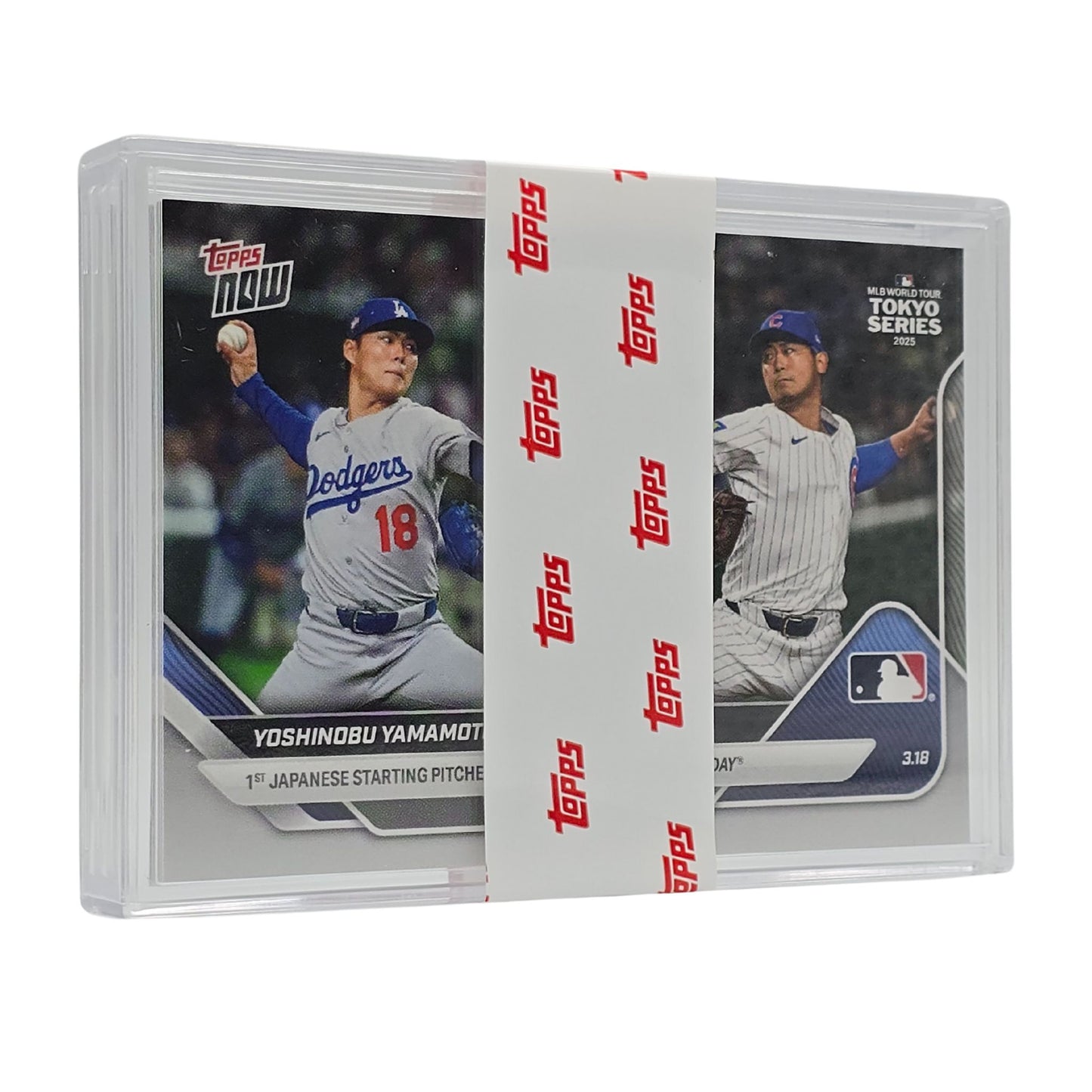 2025 MLB Topps NOW® - Card 2 Yoshinobu Yamamoto / Shota Imanaga - LOOK FOR DUAL - RELICS - PR: 65,609 - Trading Card Market