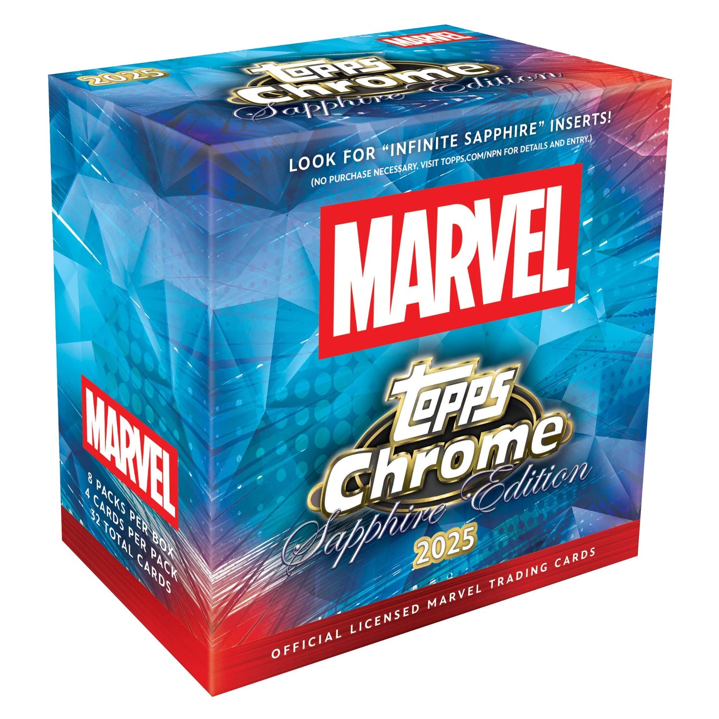 2025 Topps Marvel Chrome Sapphire Edition Box