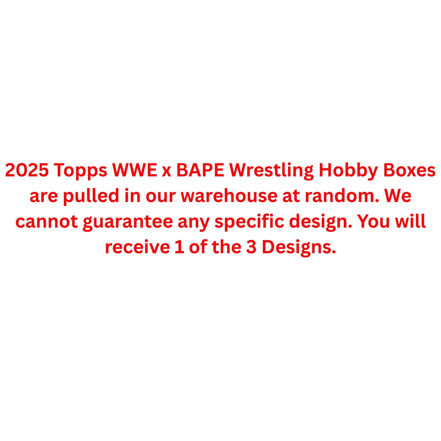 2025 Topps WWE x BAPE Wrestling Hobby Box - Trading Card Market